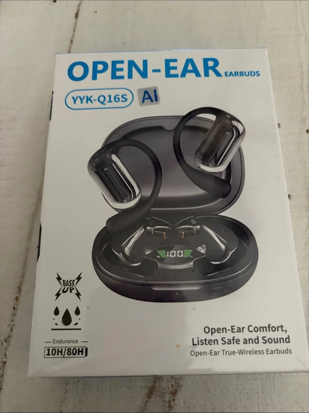Open-Ear Earbuds Wireless Earbuds - Black